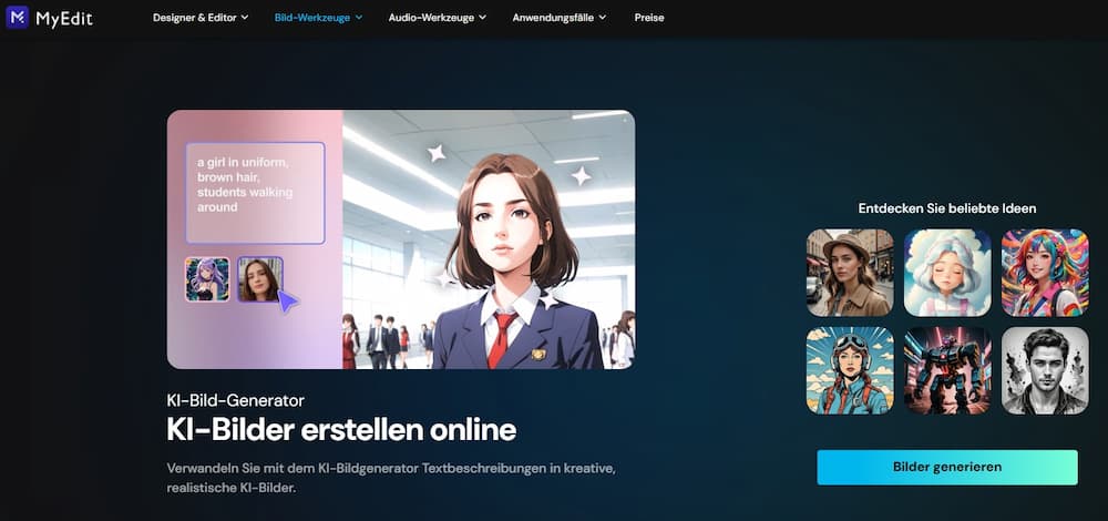 MyEdit - Das beste KI-Programm für Bild und Audio